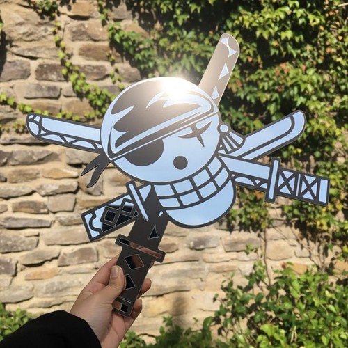Anime pirate skull - skull, mirror