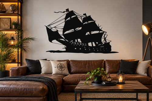 Pirate ship boat wall - pirate,