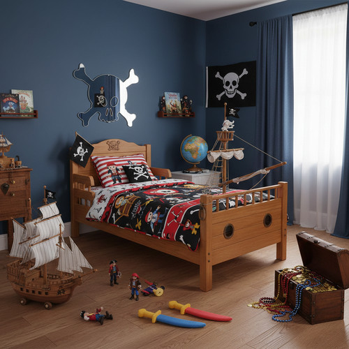 Skull crossbones wall - skull, &