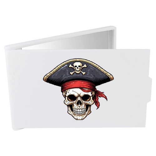 Pirate captain skull compact - 'pirate, skull'