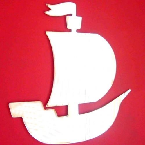 Pirate ship shaped acrylic - pirate,