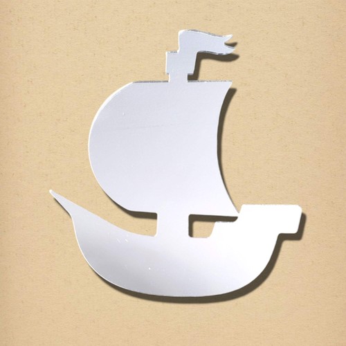 Pirate ship mirror - pirate,