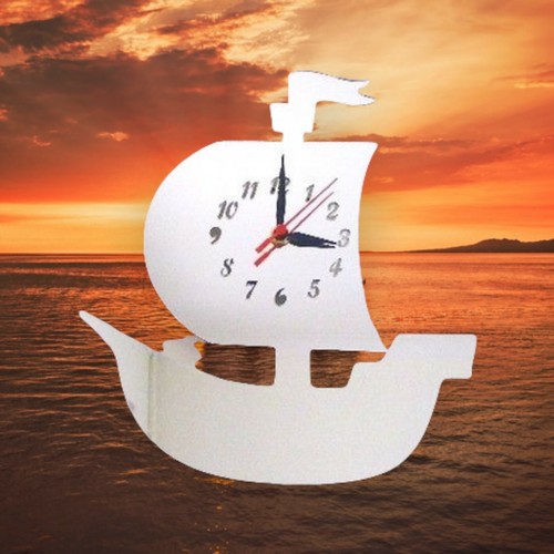 Pirate ship shaped clocks - ship,