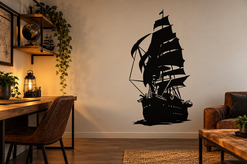 Pirate ship boat wall - pirate,